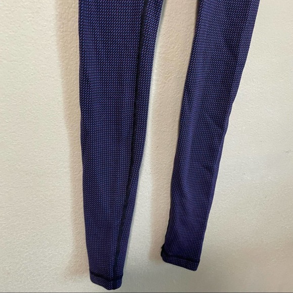 Lululemon Wunder Under Pant (Hi-Rise) Teeny Check Black Cerulean Blue - Picture 8 of 12